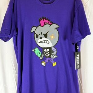 NWT Tokidoki TKDK Purple Graphic Dogfight T-Shirt - Men’s Large